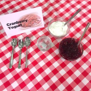 Thanksgiving Leftover Snacks - Cranberry Yogurt