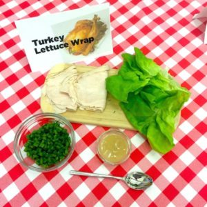 Thanksgiving Leftover Snacks - Turkey Lettuce Wrap